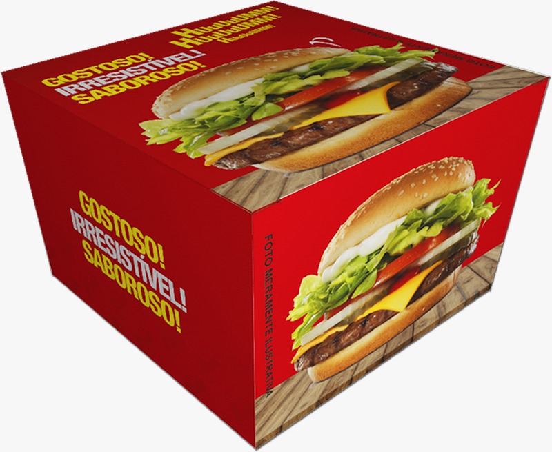 Embalagem para hambúrguer